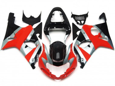 00-02 Kit Stile Rosso Lucido OEM GSXR 1000 Carena