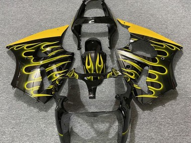 00-02 Nero Lucido & Giallo Fiamma ZX6R Carena