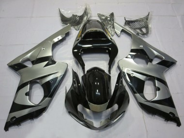 00-02 Stile Argento & Nero OEM GSXR 1000 Carena