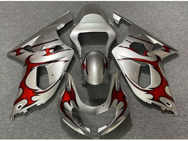 01-03 Argento Lucido & Rosso GSXR 600-750 Carena