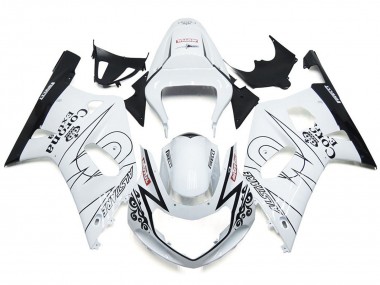 01-03 Bianco Lucido Corona & Nero GSXR 600-750 Carena