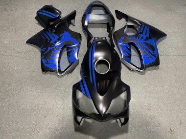 01-03 Teschio Nero Opaco & Blu CBR600 F4i Carena