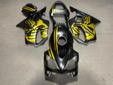 01-03 Teschio Nero Opaco & Oro CBR600 F4i Carena