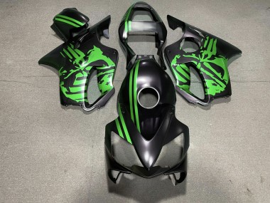 01-03 Teschio Nero Opaco & Verde CBR600 F4i Carena