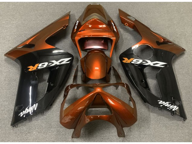 03-04 Arancio Lucido & Nero ZX6R Carena 03-04 Arancio Lucido & Nero ZX6R Carena