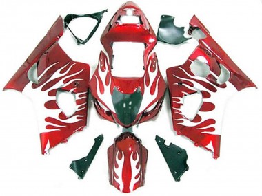 03-04 Blanc Et Rouge Flamme GSXR 1000 Carena