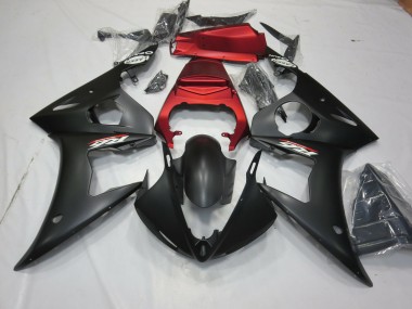03-04 Nero Opaco & Rosso R6 Carena