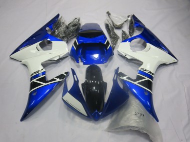 03-04 Stile Blu Bianco OEM R6 Carena