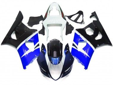 03-04 Stile Personalizzato Blu & Nero Lucido GSXR 1000 Carena