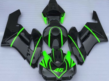 04-05 Noir Brillant Et Vert Haute Visibilité CBR1000RR Carena