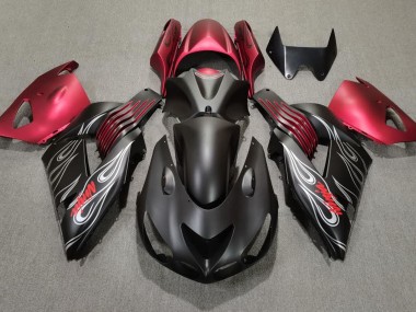 06-11 Nero Opaco & Rosso ZX14R Carena