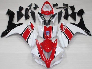 07-08 Bianco & Rosso Stile OEM Lucido R1 Carena