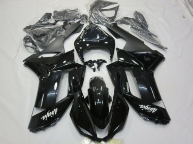 07-08 Decalcomania Bianca Nera Lucida ZX6R Carena