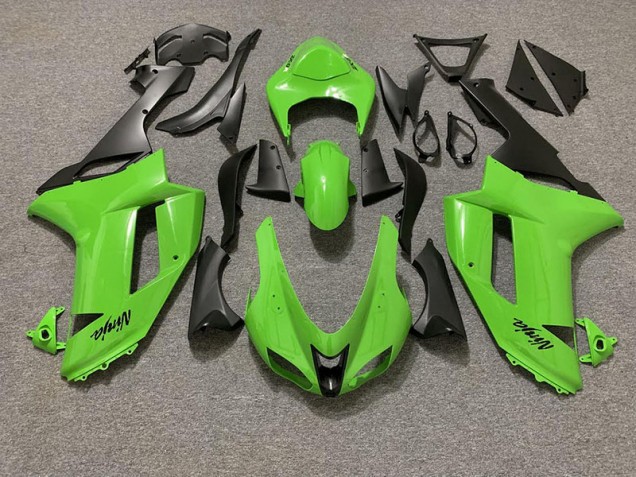 07-08 Verde Lucido & Nero Opaco ZX6R Carena 07-08 Verde Lucido & Nero Opaco ZX6R Carena