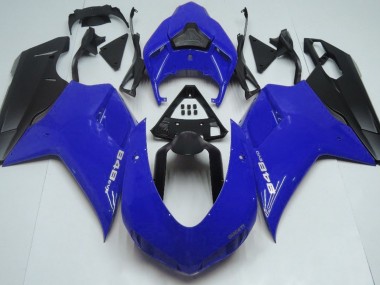 07-14 Blu Lucido & Nero Ducati 848 1098 1198 Carena