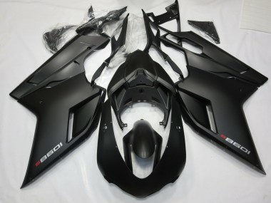 07-14 Nero Opaco Con Rosso Ducati 848 1098 1198 Carena