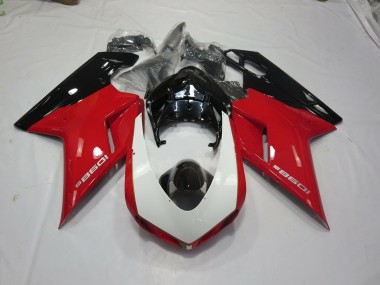 07-14 Nero Rosso & Bianco Ducati 848 1098 1198 Carena