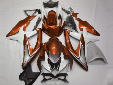 08-10 Arancio & Bianco Lucidi GSXR 600-750 Carena