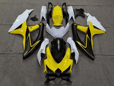 08-10 Giallo Lucido & Bianco GSXR 600-750 Carena