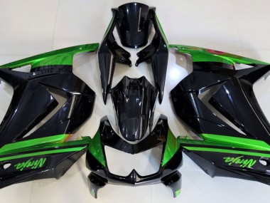 08-12 Nero Lucido & Verde Ninja 250 Carena