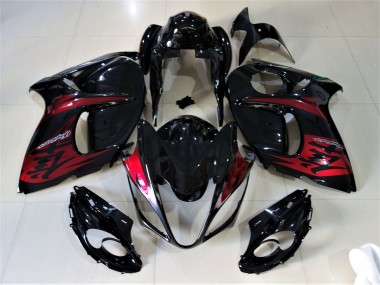 08-20 Nero Lucido & Rosso Caramello GSXR 1300 Carena