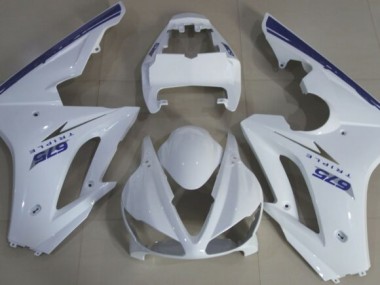09-12 Stile Blu Bianco OEM Daytona 675 Carena
