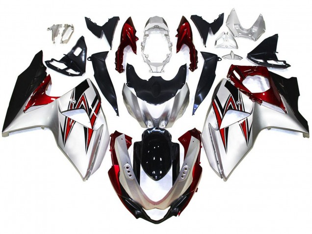 09-16 Argento Con Riflessi Rossi GSXR 1000 Carena 09-16 Argento Con Riflessi Rossi GSXR 1000 Carena