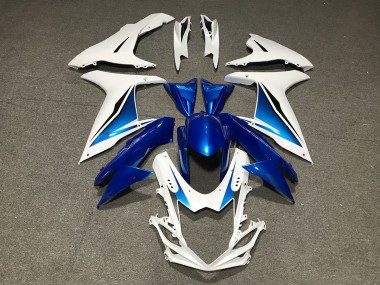 11-24 Blu Bianco Personalizzato GSXR 600-750 Carena