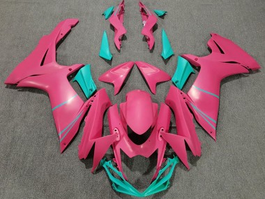 11-24 Rosa Shocking Opaco & Verde Acqua GSXR 600-750 Carena
