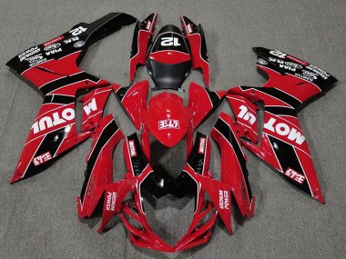 11-24 Rosso Lucido & Nero Motul GSXR 600-750 Carena
