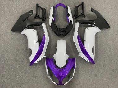 12-16 Bianco Lucido & Viola Ninja 650R Carena