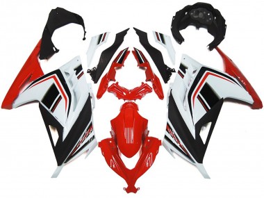 13-18 Rosso Bianco & Nero Lucido Ninja 300 Carena
