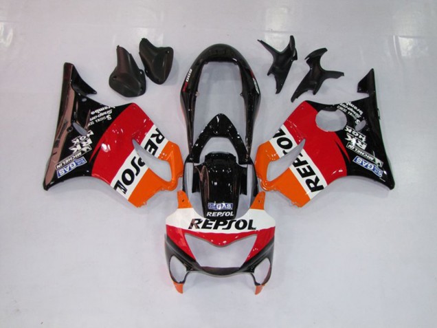 99-00 Repsol Rosso Arancione & Nero CBR600 F4 Carena 99-00 Repsol Rosso Arancione & Nero CBR600 F4 Carena